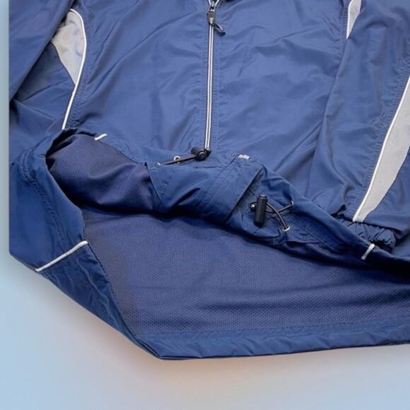 EASTON BASEBALL Mens Blue Full Zip Wind Jacket - Picture 3 of 6